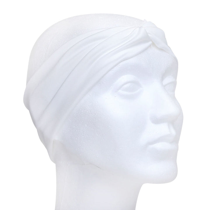 Elastic wide hair collar with a knot