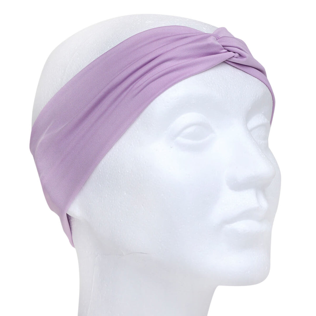 Elastic wide hair collar with a knot