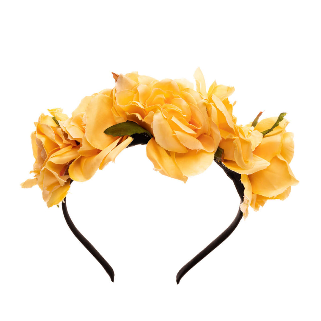 Rose flower hairband flower collar