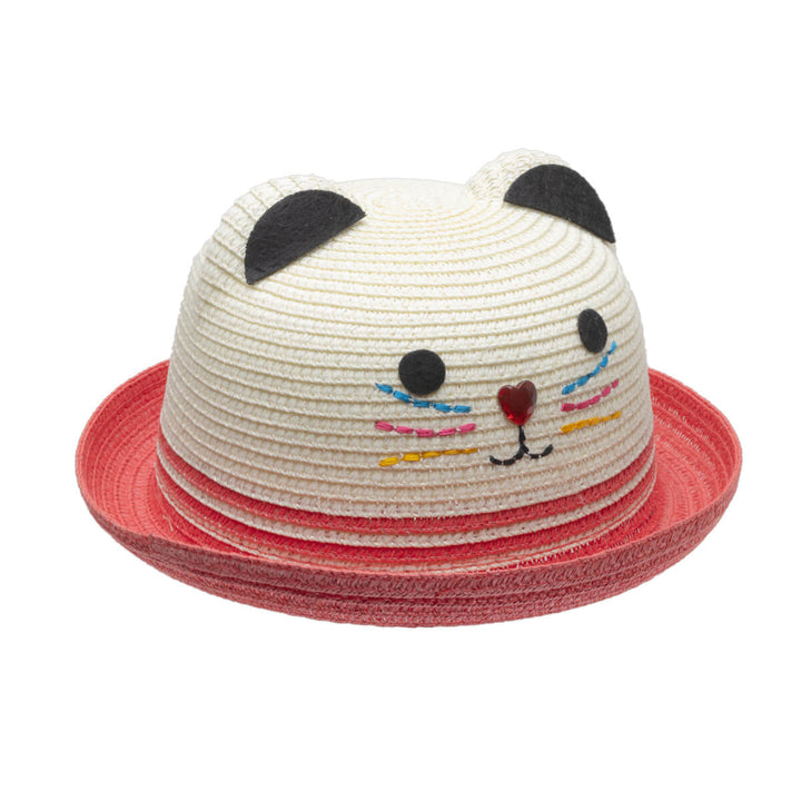 Children's summer hat cat hat (100% paper)
