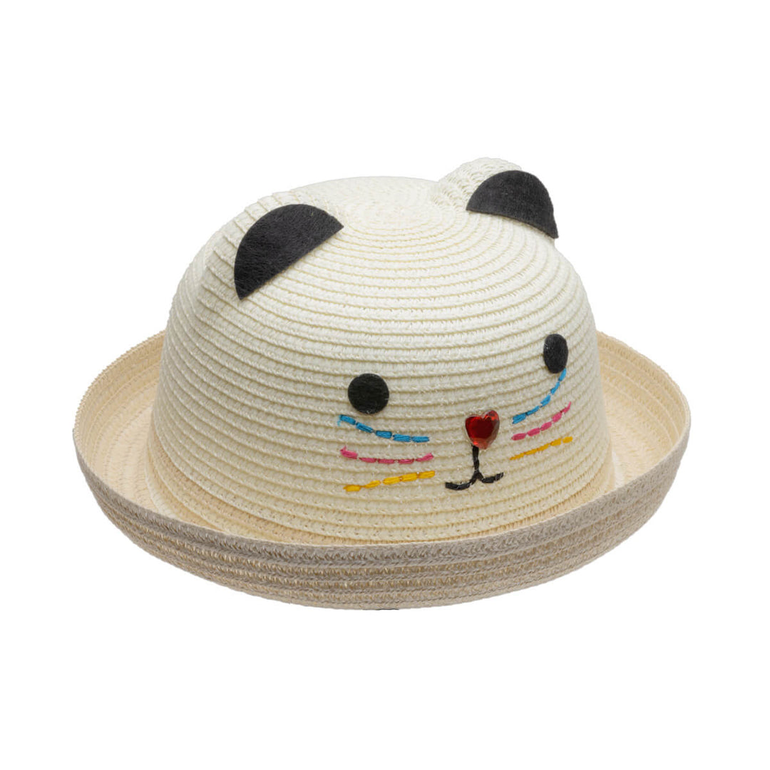 Children's summer hat cat hat (100% paper)