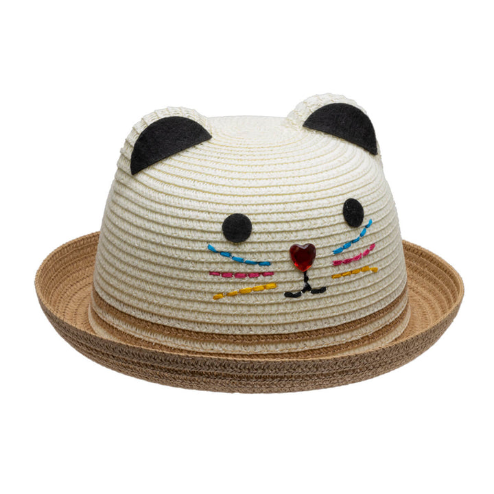 Children's summer hat cat hat (100% paper)