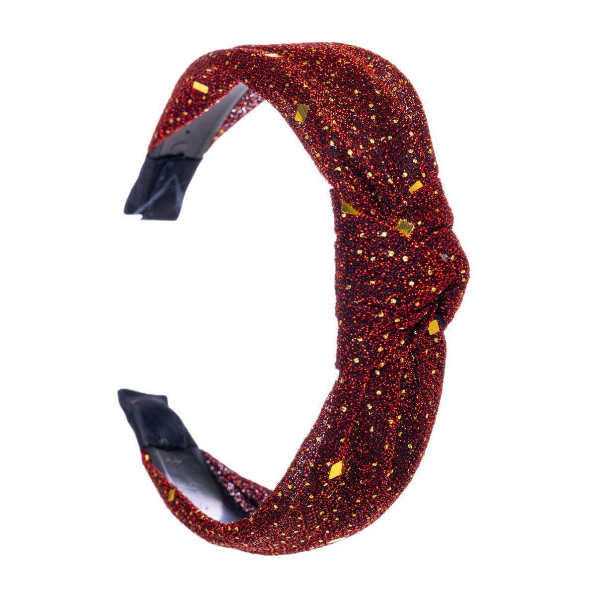 Glittery hairband with knot 3cm