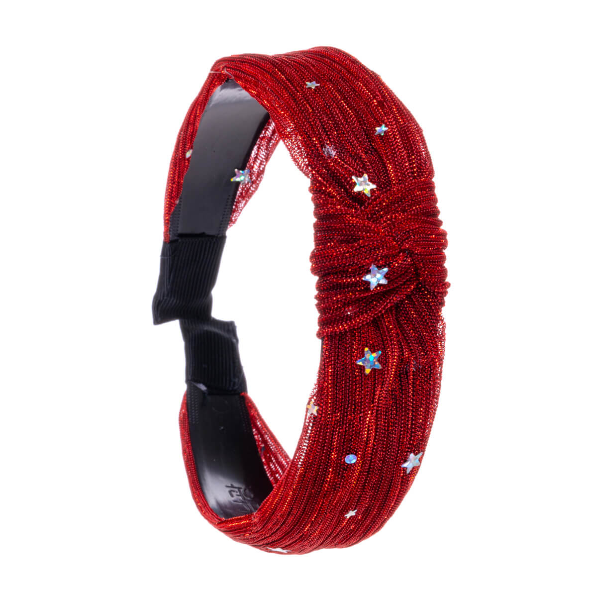 Glittery hairband with knot 3cm stars and moon