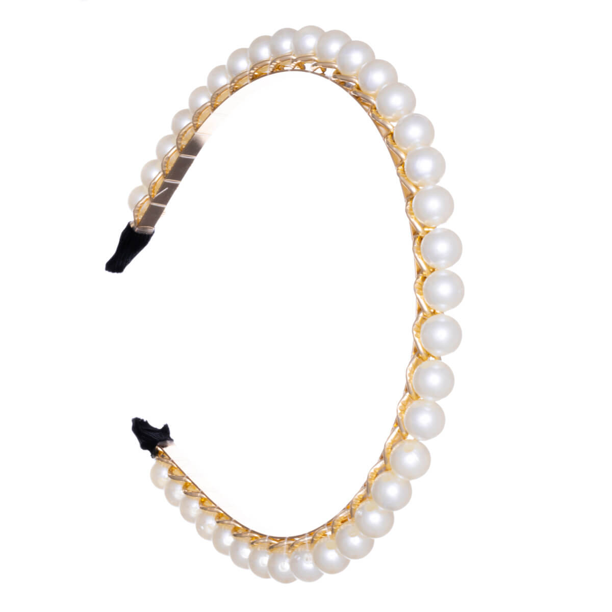 Chain bead necklace bead hair clip 1cm