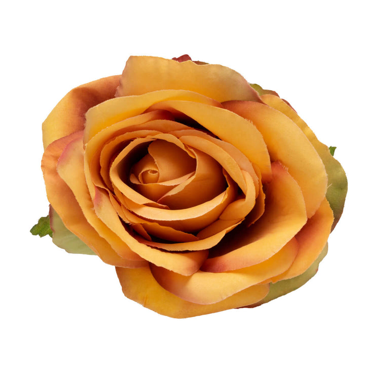 Multicoloured rose hair flower and costume flower 9,5cm