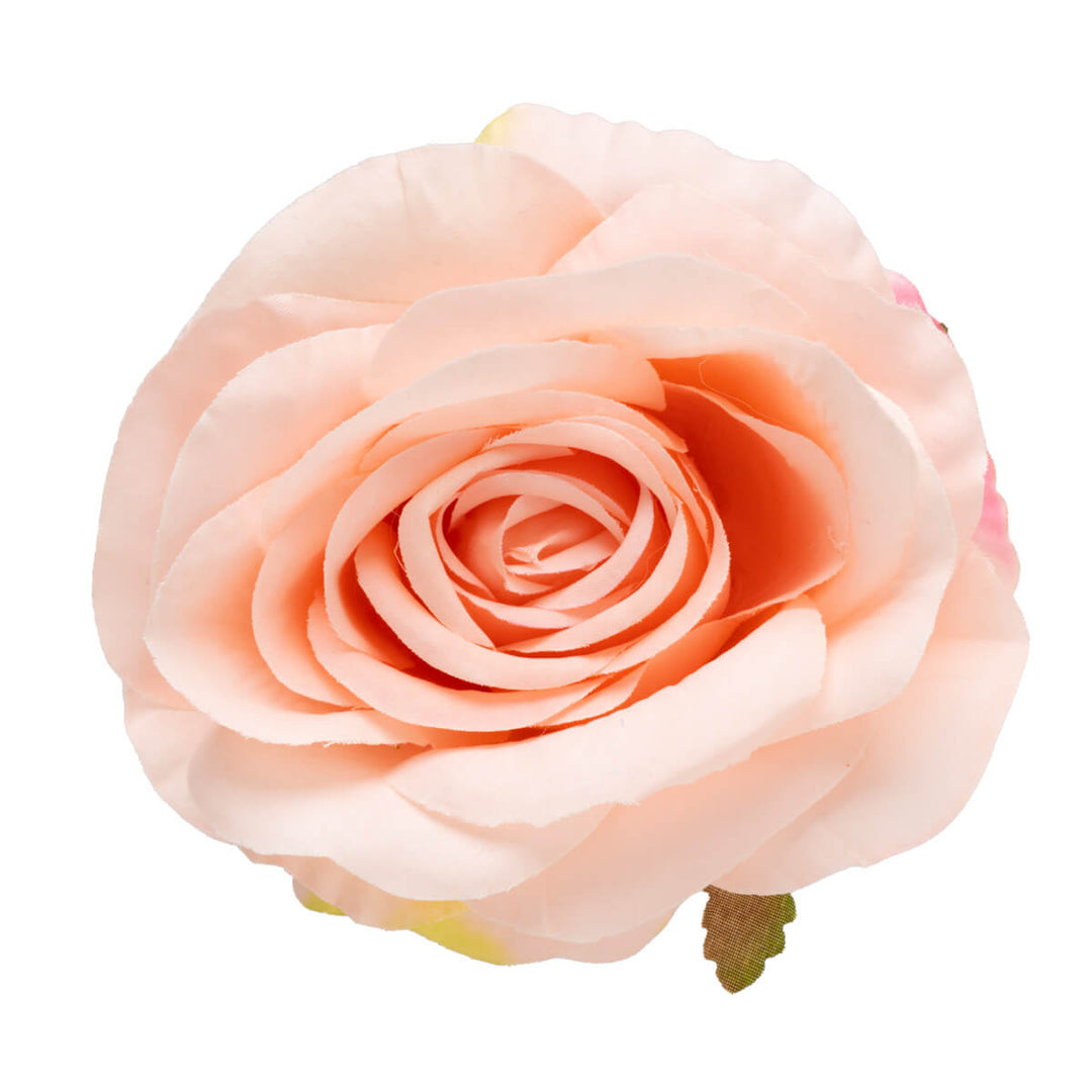 Multicoloured rose hair flower and costume flower 9,5cm