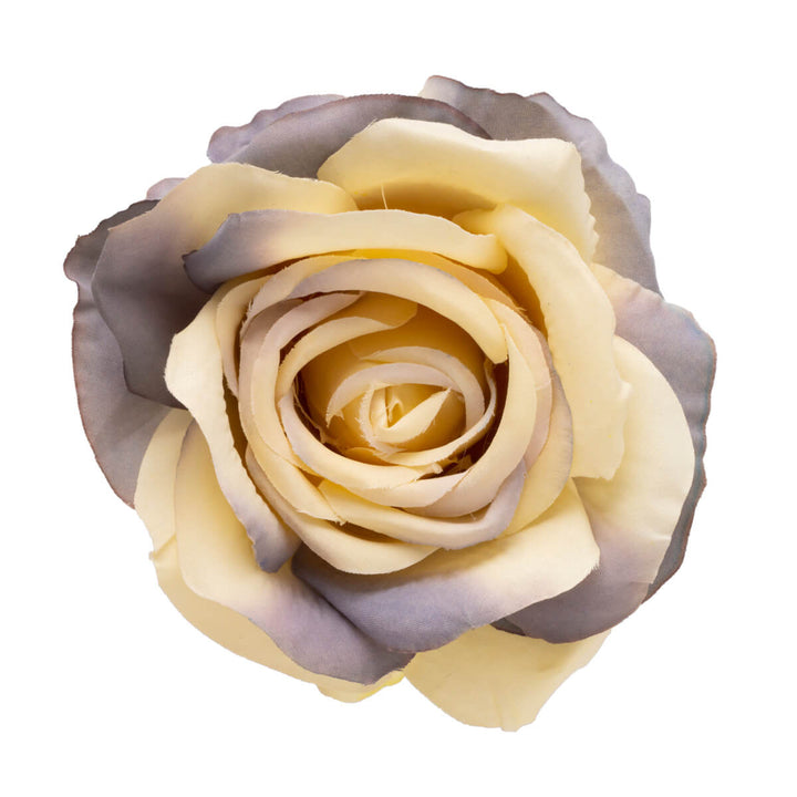 Multicoloured rose hair flower and costume flower 9,5cm