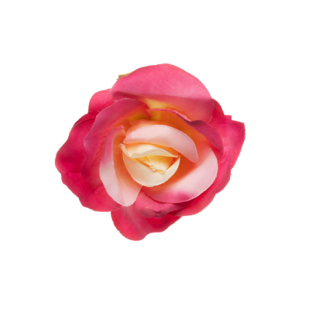 Graceful rose hair flower and costume flower 6,5cm