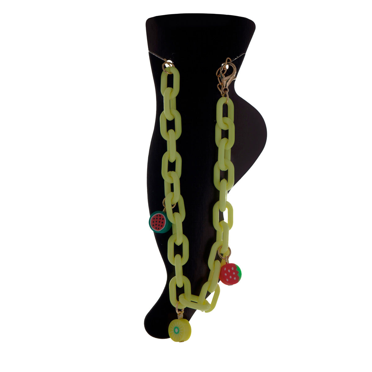 Plastic ankle chain ankle jewelry with fruit
