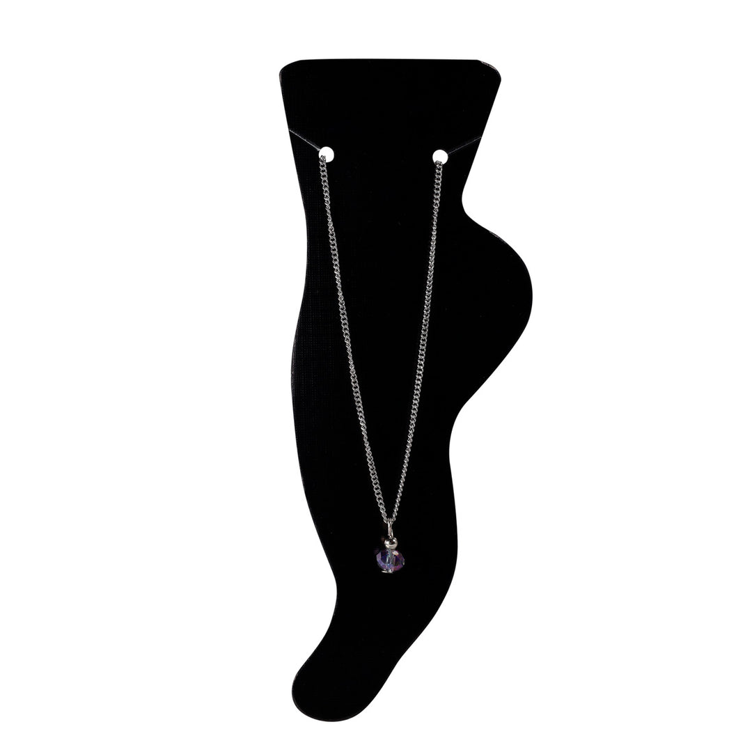Ankle chain with glass bead (steel 316L)