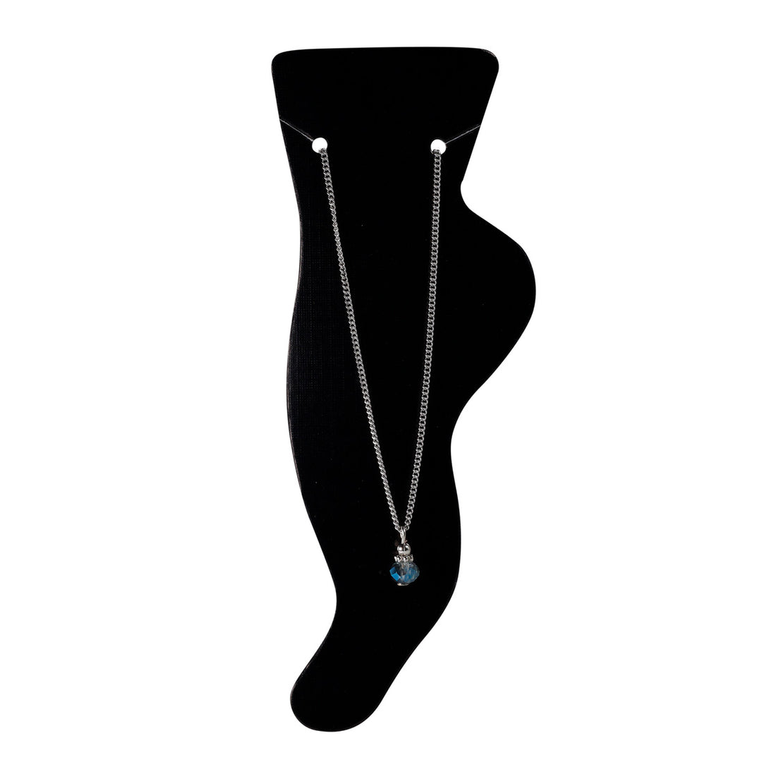 Ankle chain with glass bead (steel 316L)