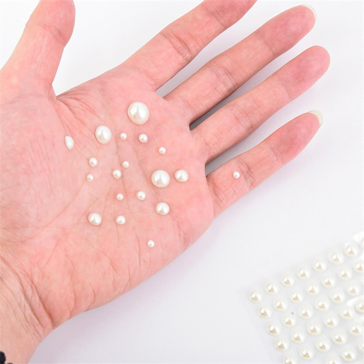 Hair beads and skin stickers 10mm 25pcs
