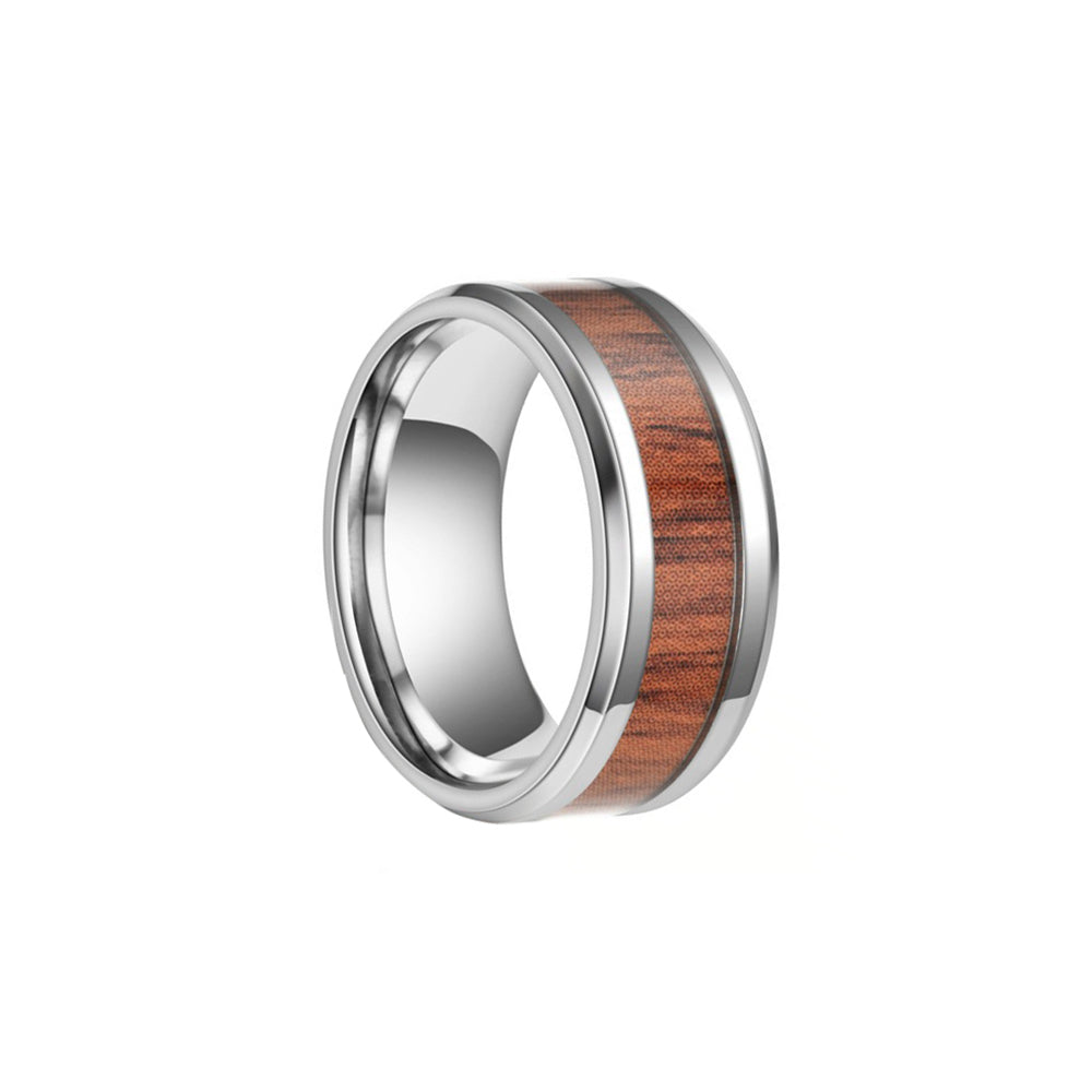 Wooden steel ring 8mm