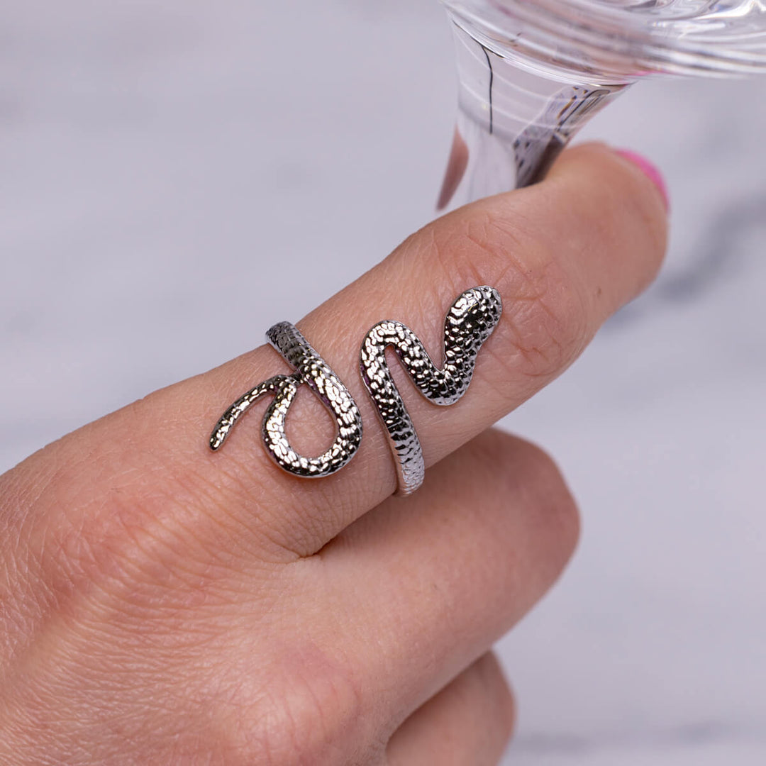 Snake ring single size steel ring (Steel 316L)