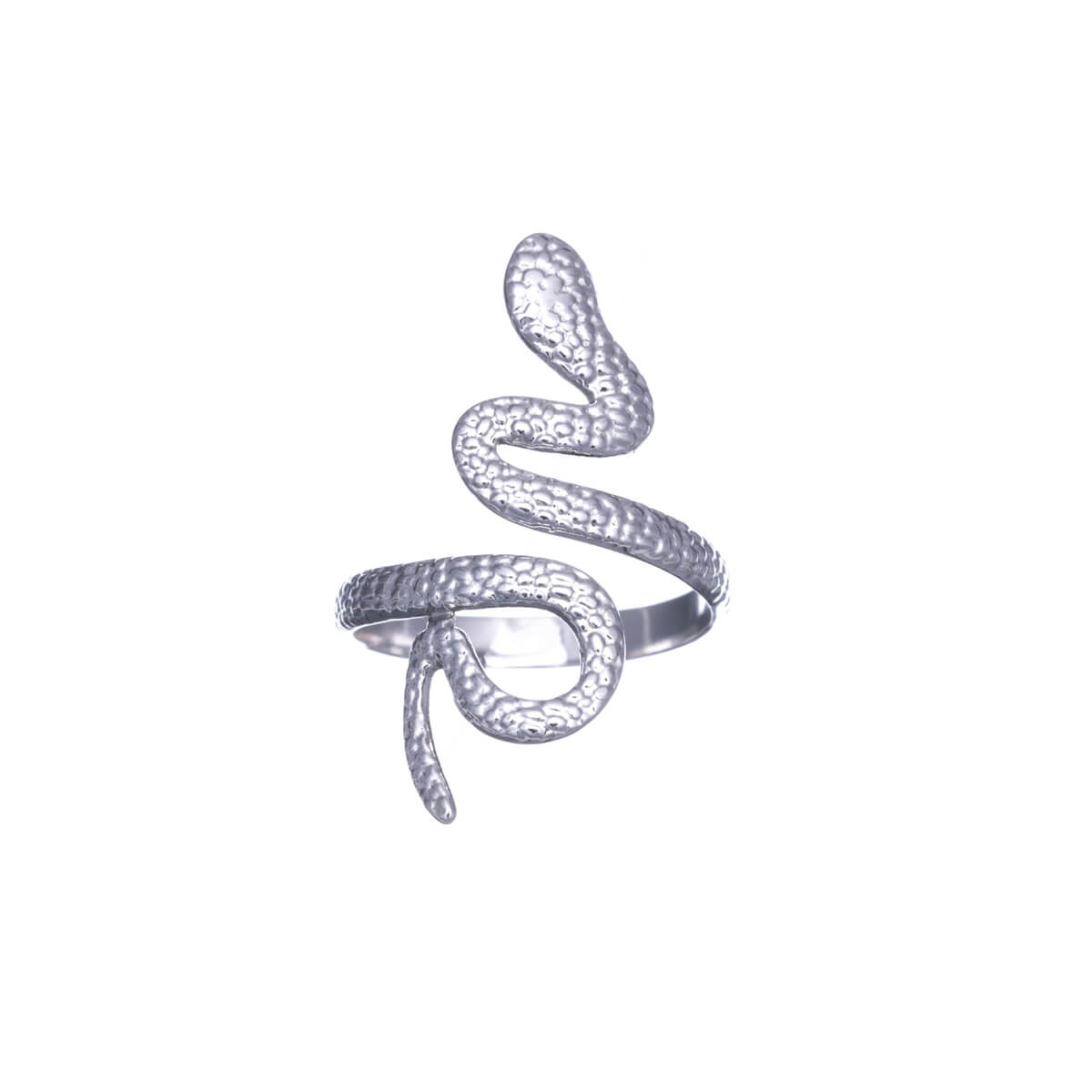 Käärme sormus yhdenkoon terässormus (Teräs 316L)