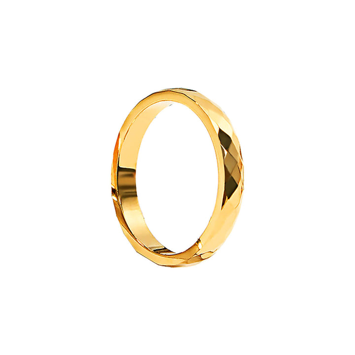 Narrow bevel ring 3mm (18K steel 316L)