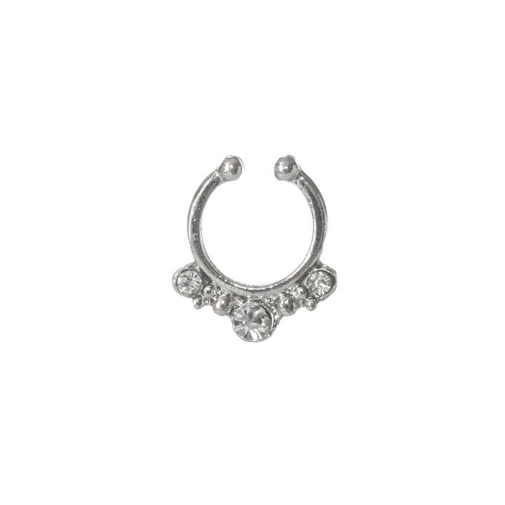 Koristeellinen feikki septum koru 10mm