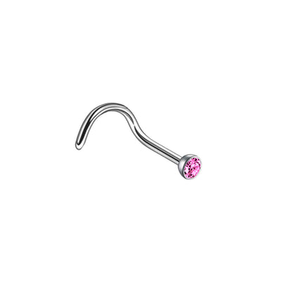 Spiral nose tube with artificial diamond 0.8mm (Steel 316L)