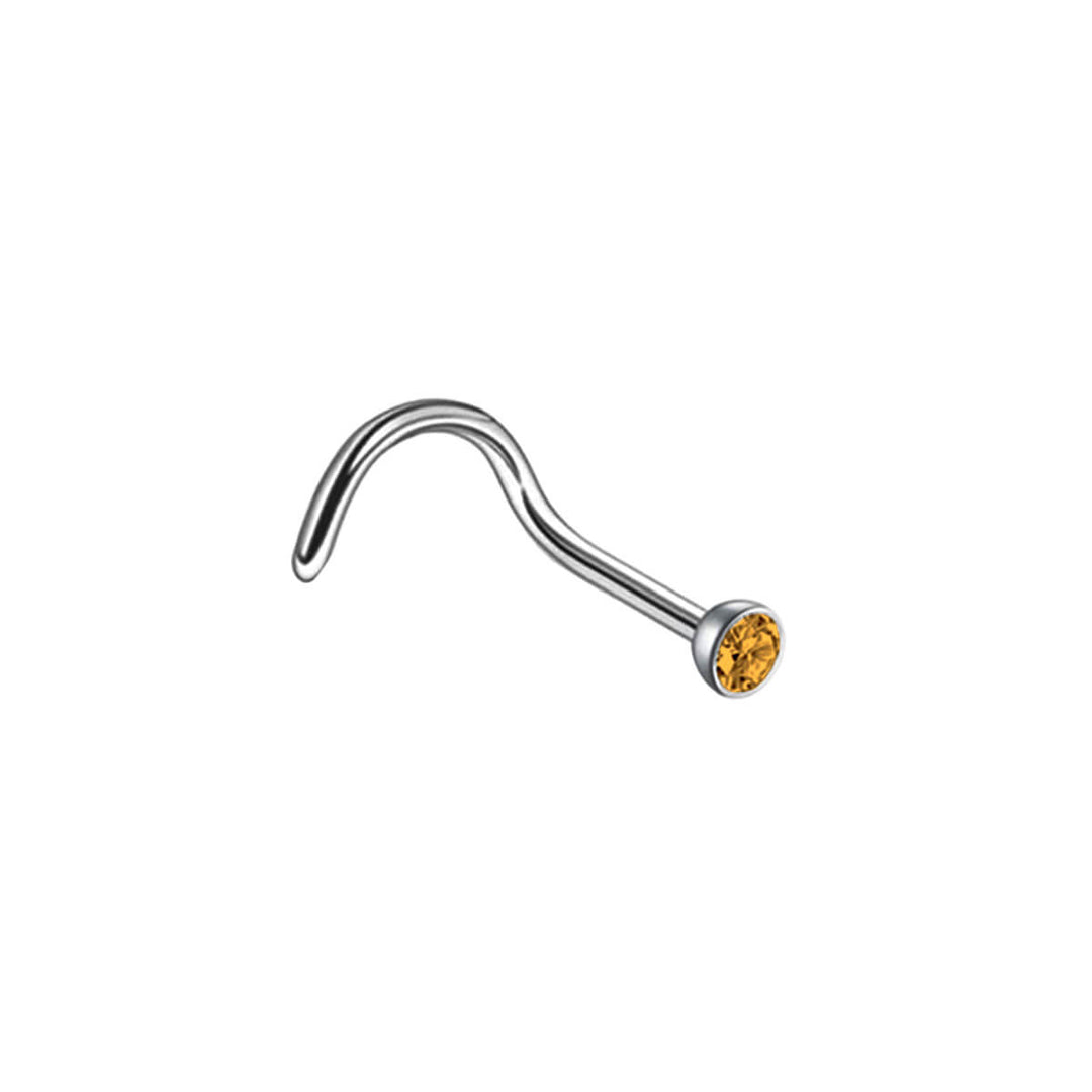 Spiral nose tube with artificial diamond 0.8mm (Steel 316L)