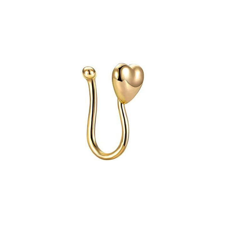 Heart fake nose ring