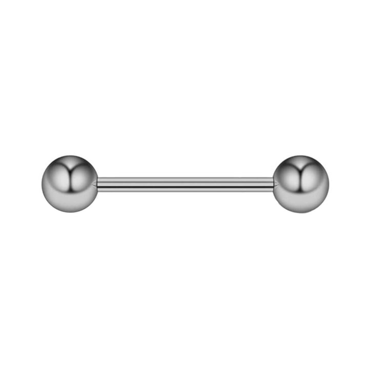 Suora tappi kielikoru barbell 1.6mm (Titaani G23)