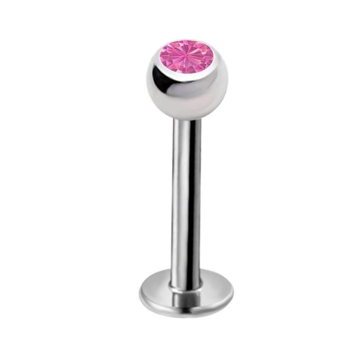 Kivellinen labret huulikoru 1.2mm 8mm (teräs 316L)