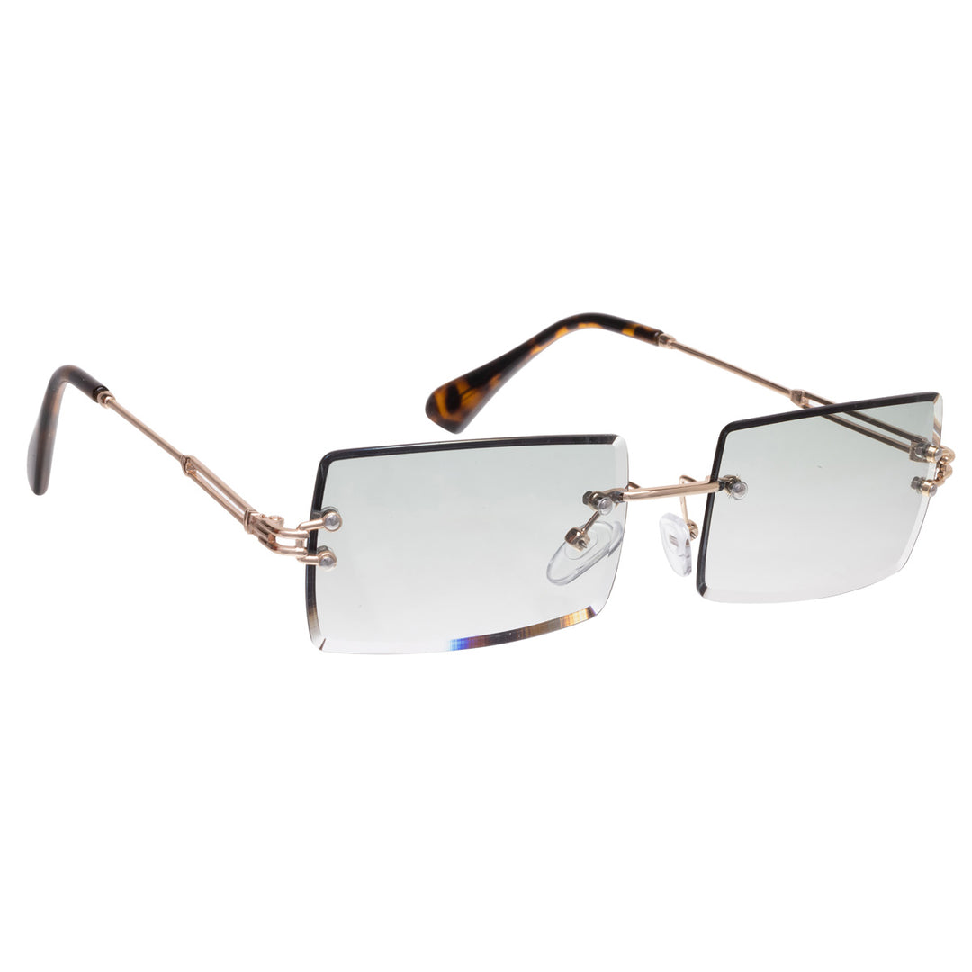 Rectangular sunglasses Frameless lenses