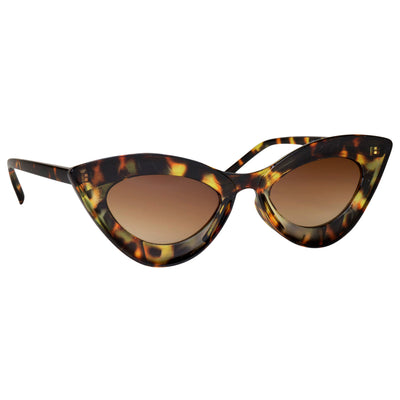 Thick -framed cat -like sunglasses