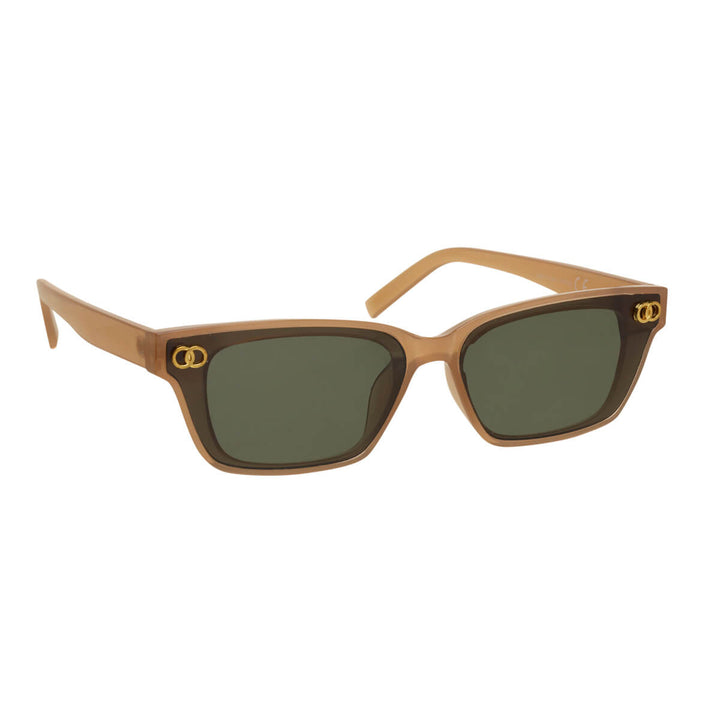 Rectangular sunglasses with decoration