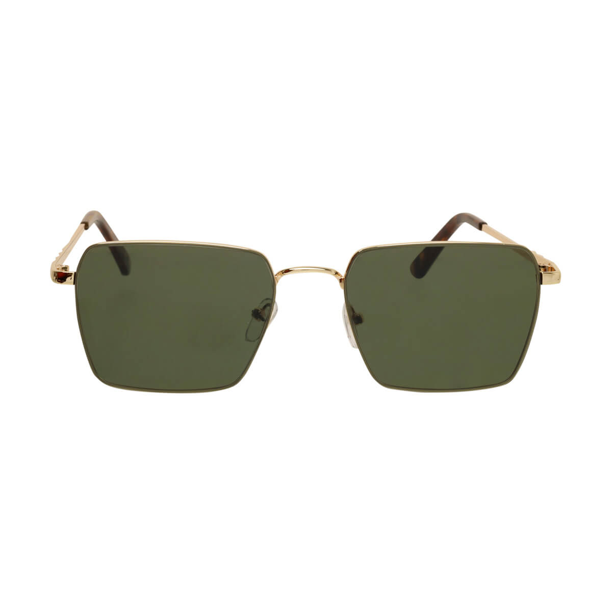 Metal -framed angular sunglasses
