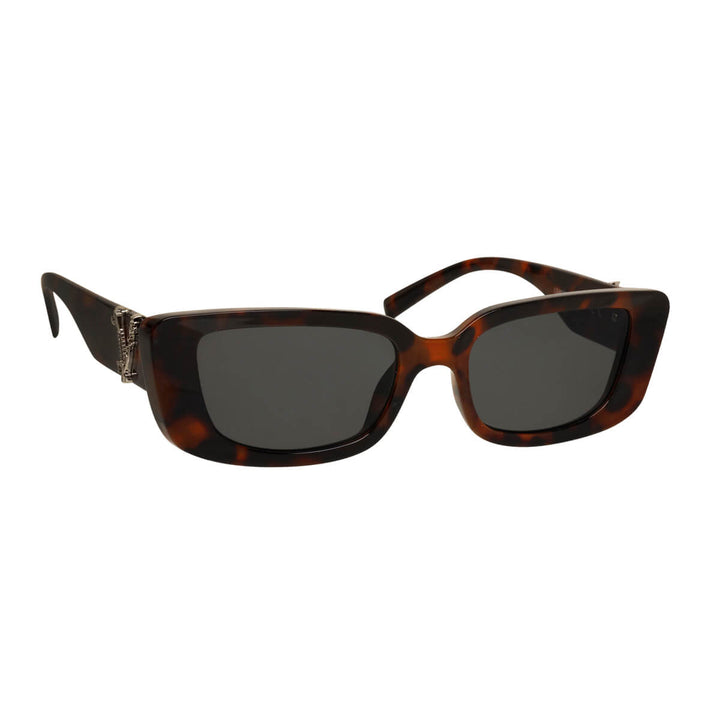 Rectangular sunglasses with decoration