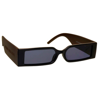 Futuristic rectangular sunglasses
