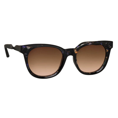 Women's round sunglasses with decoration