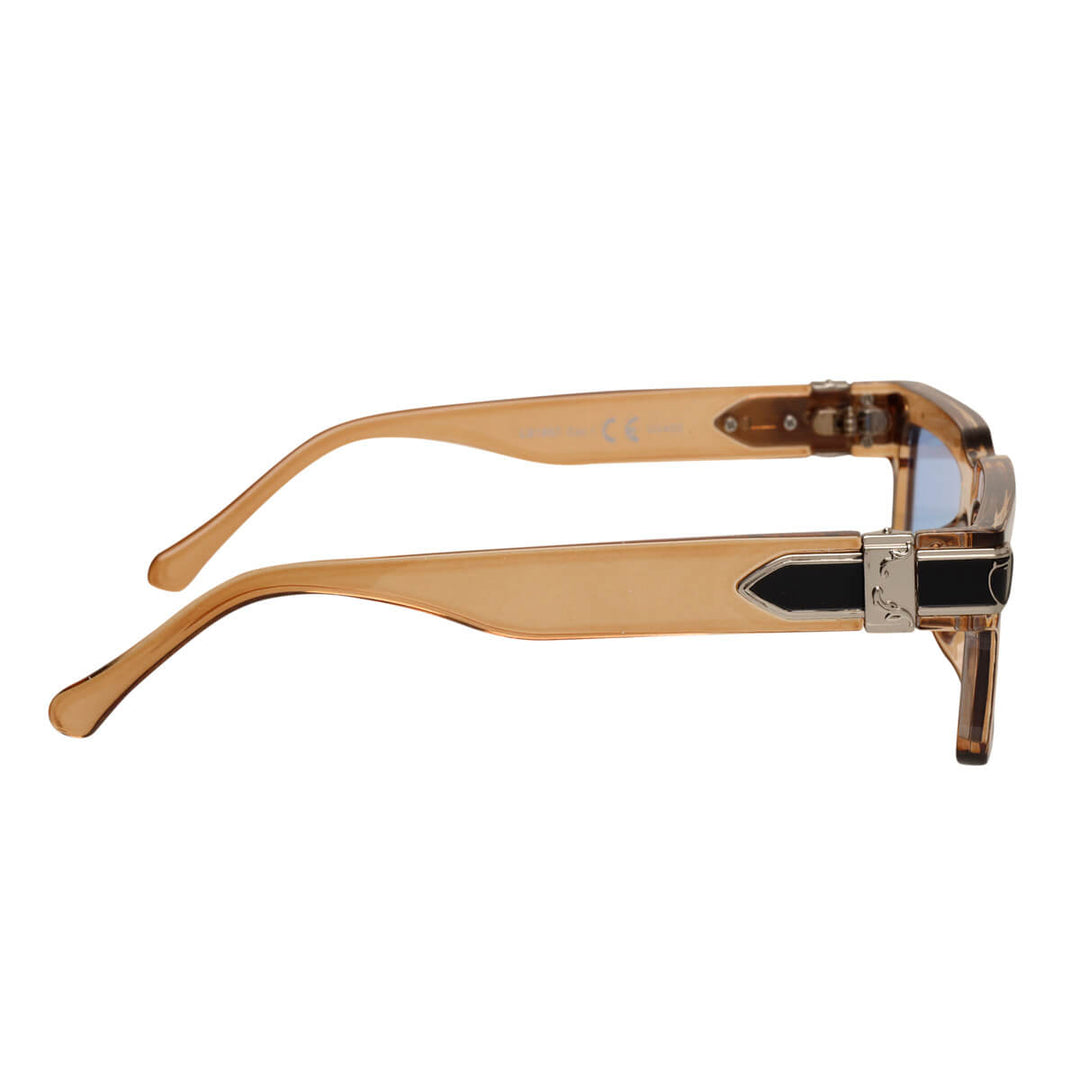 Rectangular sunglasses with decoration