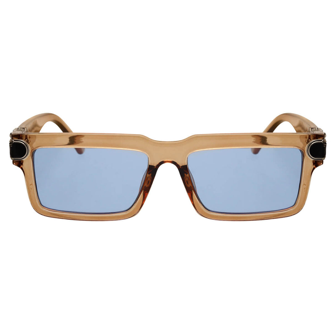 Rectangular sunglasses with decoration