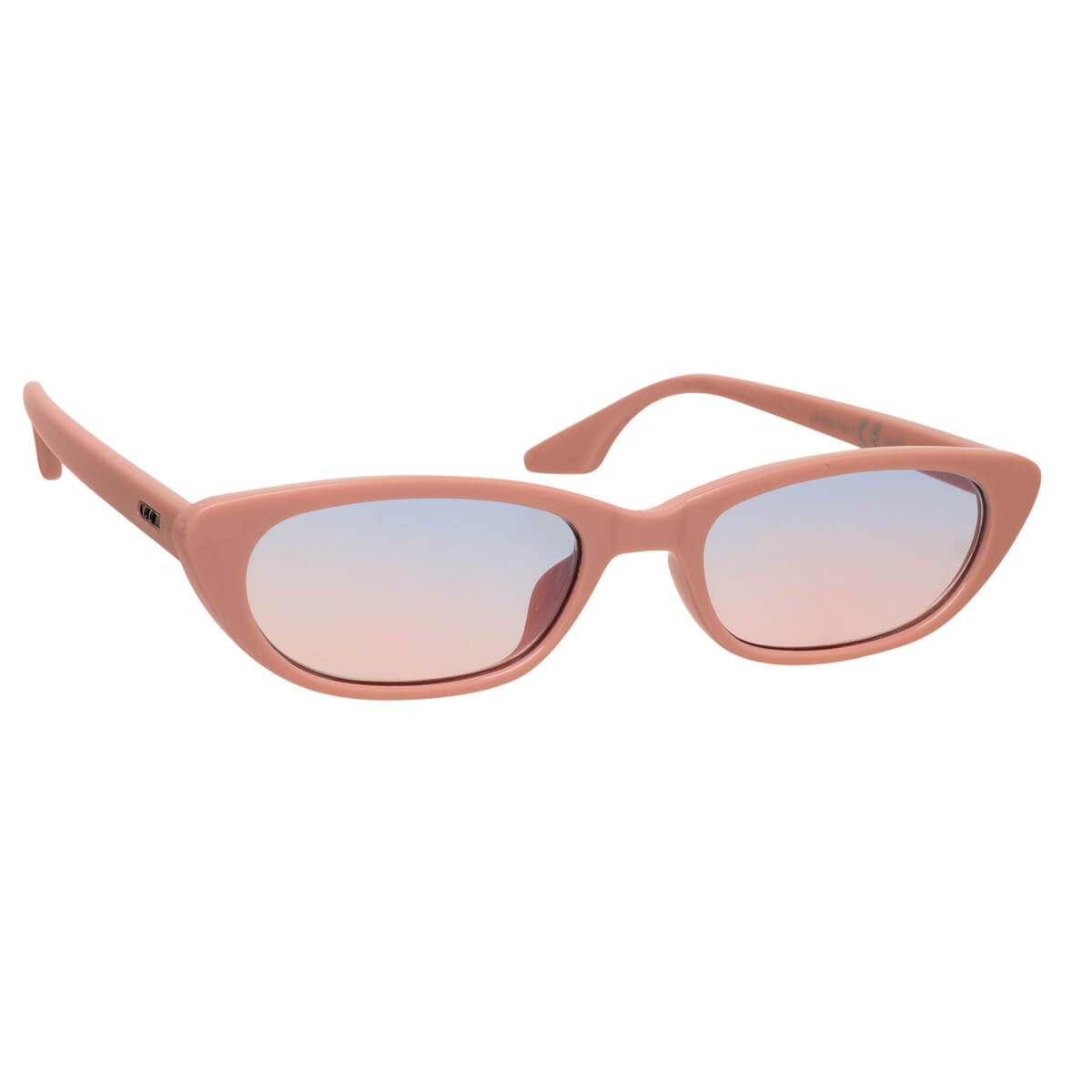 Low oval sunglasses with decoration