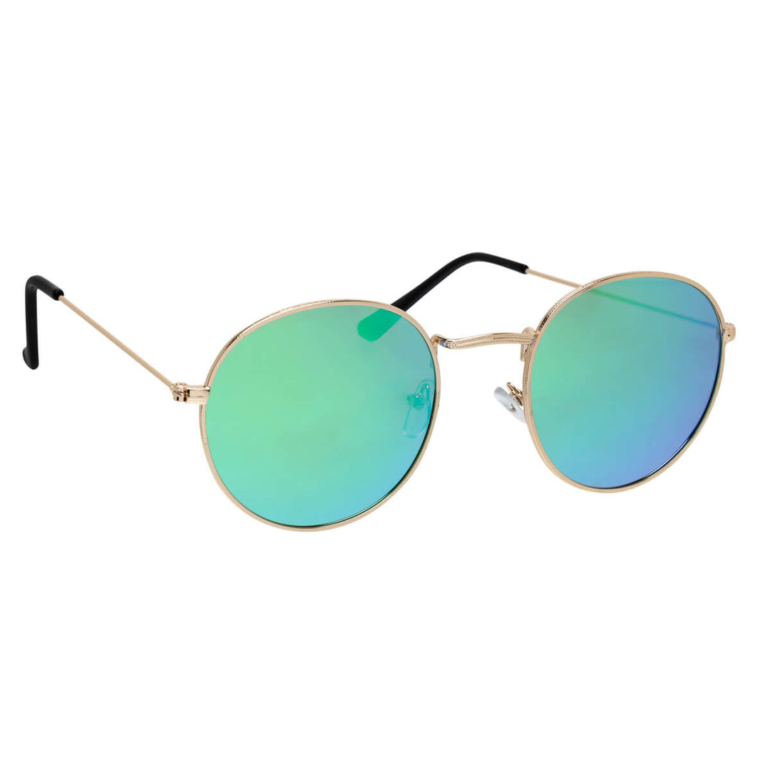 Round polarised sunglasses