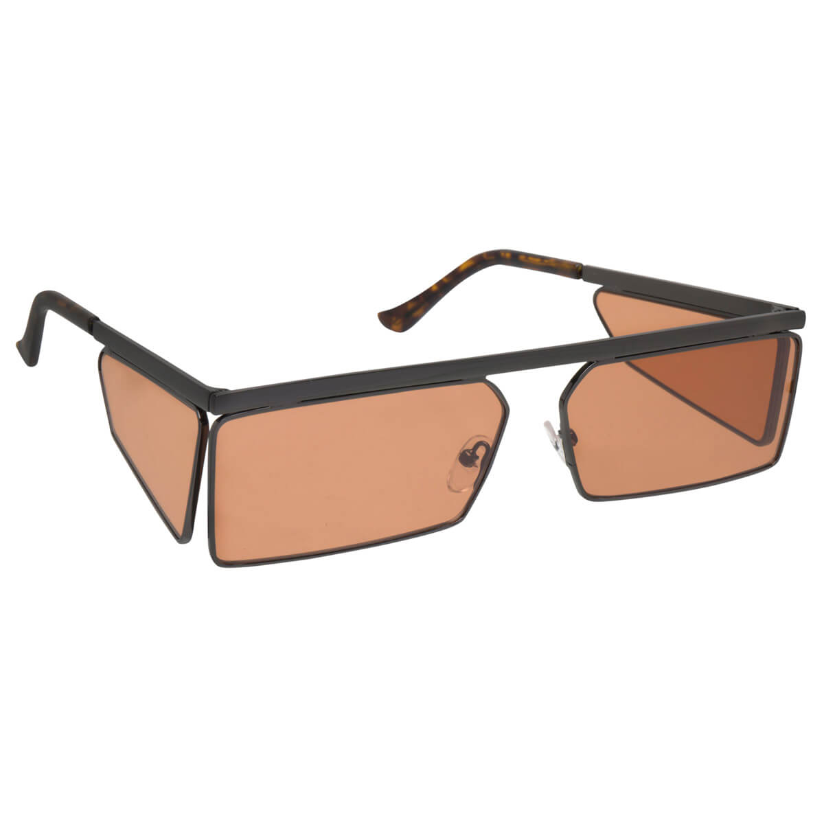 Rectangular low sunglasses flat top