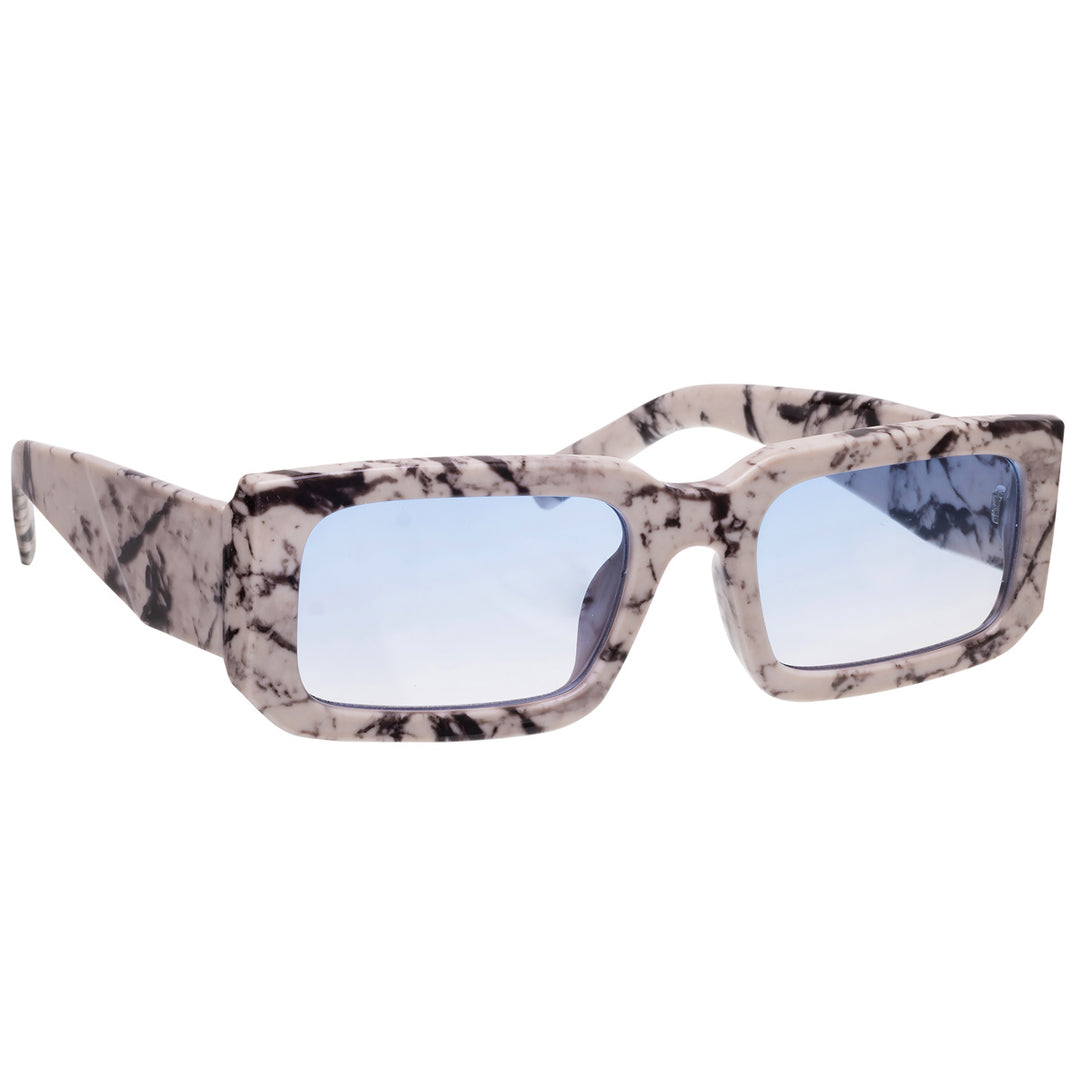 Rectangular angled sunglasses