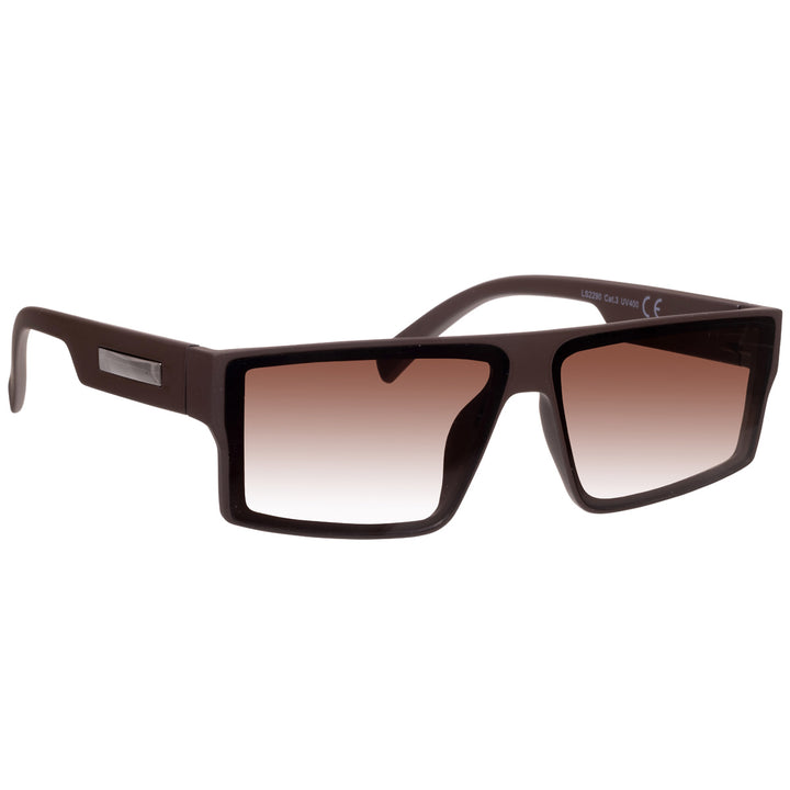 Angular low flat top sunglasses