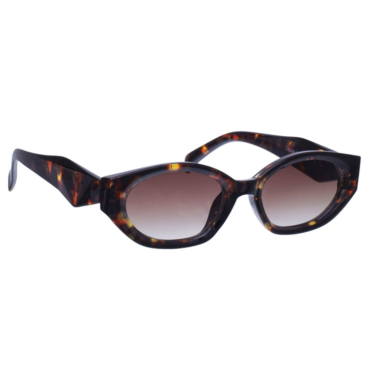 Oval angled sunglasses