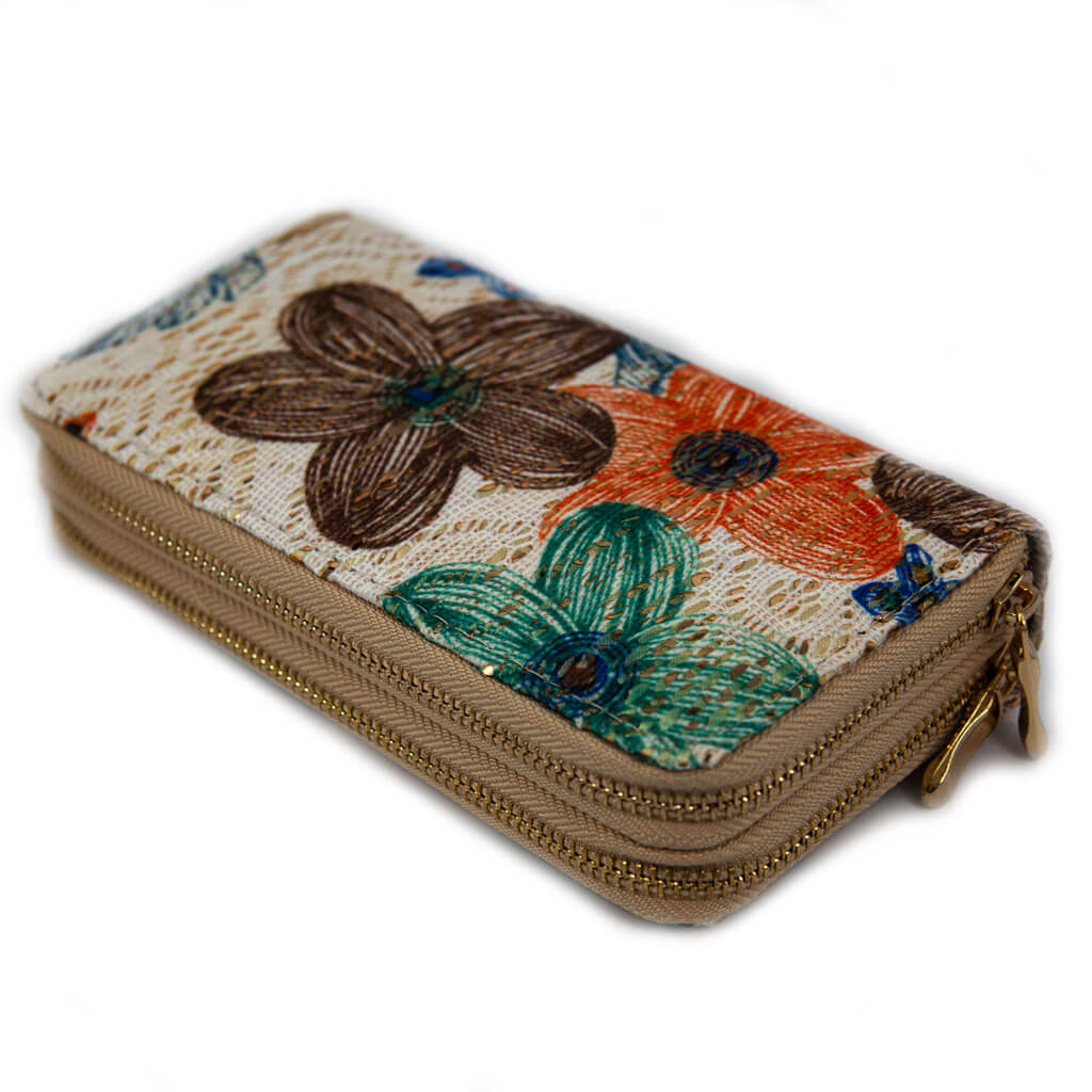 Women's wallet flower pattern