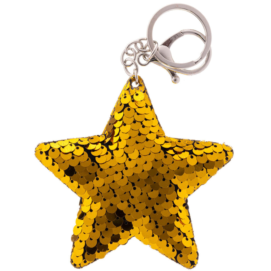 Sequette star keychain