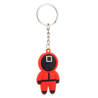 Red full suit character keychain
