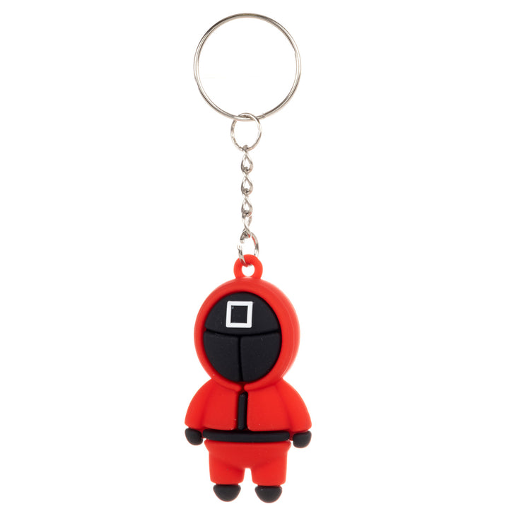 Red full suit character keychain