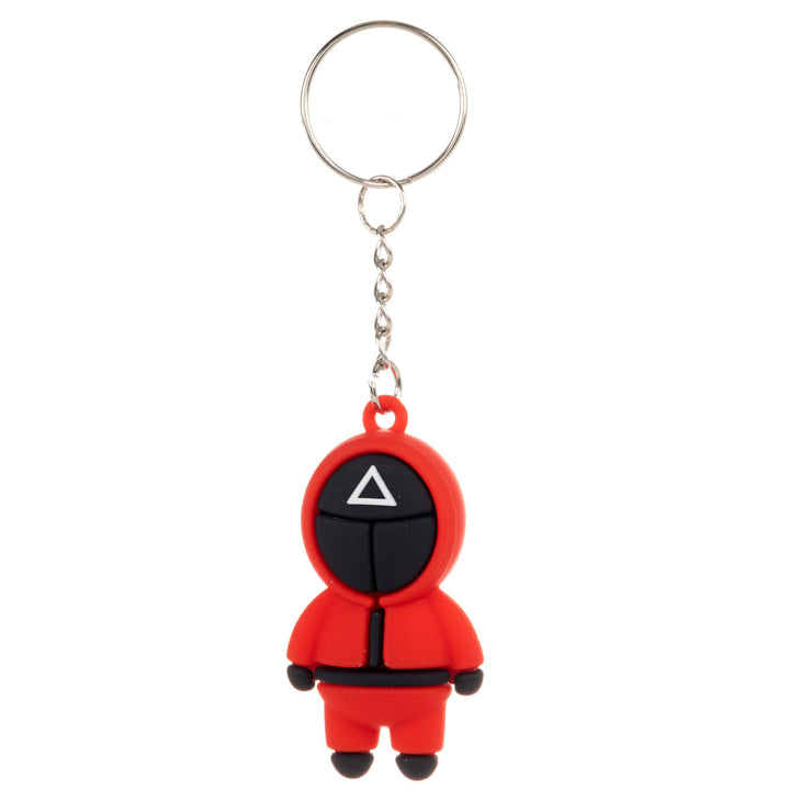 Red full suit character keychain