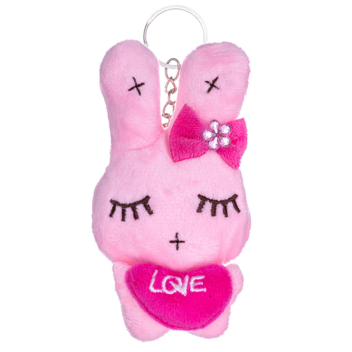 Soft bunny keyring