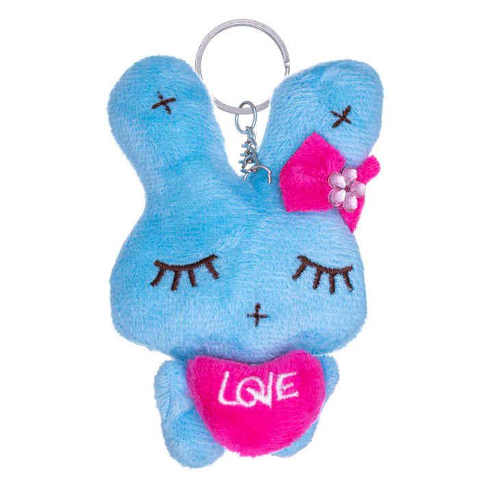 Soft bunny keyring