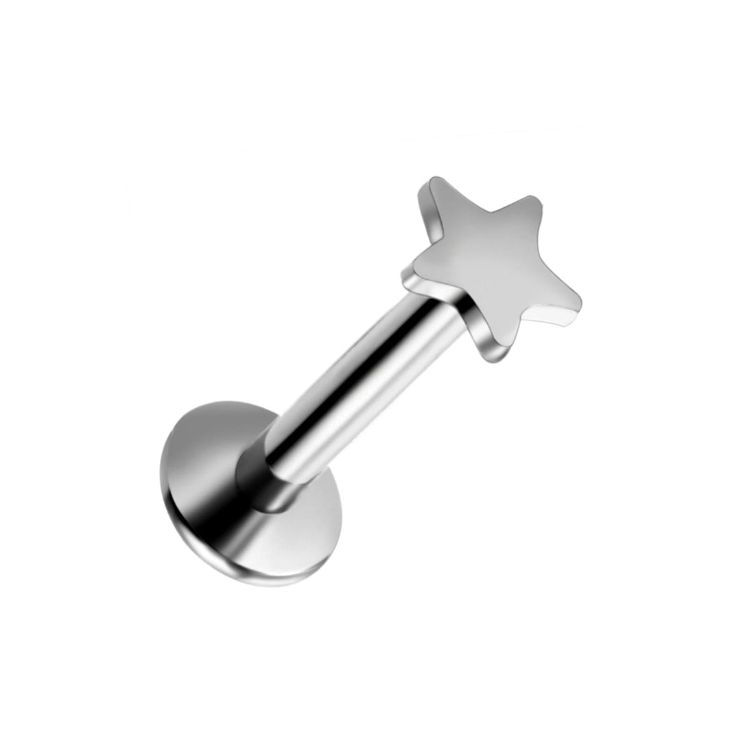 Tähti rustokoru labret 1.2mm (Titaani G23) - Ninja.fi